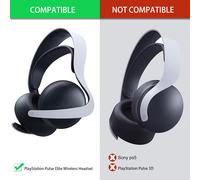 HRYU-Coussinets De Rechange Compatibles Avec Casque Sans Fil Sony Playstation Ps5 Pulse Elite Avec Mousse D'Isolation Acoustique (Gel De Refroidissement)