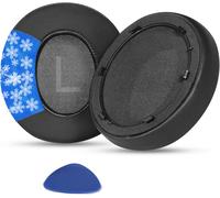 HRYU-Coussinets De Rechange En Gel Rafraîchissant Compatibles Avec Les Casques Anker Soundcore Space Q45 Avec Tissu De Soie Glacée Ajoutée (Ne Convient Pas Aux S1 Q10 Q20 Q30 Q35)