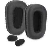 HRYU-Coussinets D'Oreille B450-Xt + Mousse De Micro,Coussinets De Rechange Compatibles Avec Casque Vxi Blueparrott B450-Xt B450Xt En Cuir Protéiné Plus Doux