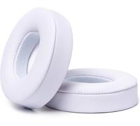 HRYU-Coussins De Rechange Extra Épais Pour Écouteurs Supra-Auriculaires Sans Fil Beats Solo 2 & 3 Par Wicked Cushions - Cuir Souple Et Mousse À Mémoire De Forme,Adhésif Puissant White