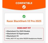 Hryu-Freeze Blackshark V2 Pro 2023 - Coussinets D'oreille En Gel Rafraîchissant Par Wicked Cushions Uniquement (Ne Convient Pas À L'ancien Blackshark V2 Pro) 90's Black