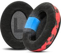 HRYU-Freeze V2 Cloud Alpha - Coussinets D'Oreille En Gel Refroidissant Inclinés Pour Hyperx Cloud Alpha Et Autres Casques,Par Wicked Cushions Nouveau Tissu Refroidissant Freeze V2 Red Camo