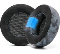 HRYU-Freeze Virtuoso - Oreillettes En Gel De Refroidissement En Tissu Hybride Pour Casque De Jeu Corsair Virtuoso Par Wicked Cushions - Épaisseur Et Isolation Acoustique Améliorées Black Camo