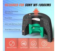 HRYU-Lot De 3 Paires D'Embouts En Mousse À Mémoire De Forme Pour Sony Wf-1000Xm5 Avec Maille Anti-Poussière,Embouts De Rechange Antidérapants Pour Écouteurs Sans Fil Sony True,Tiennent Dans Le Boît