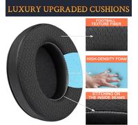 HRYU-Mousse Coussin Coussinets Pour Razer Kaira/Kaira X/Kaira Pro/Kaira Pro Halo Infinite Edition Casque,Coussinets D'Oreille Avec Mousse Haute Densité