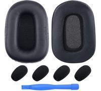 HRYU-Remplacement Coussinets D'Oreille Et Mousse De Microphone Pour Blueparrott B450-Xt,B450Xt,S450-Xt,S450Xt Casque Memory Foam Et Protein Pu Coussinet Casque ¿ Coussinets Rechange ¿ Noir