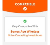 HRYU-Sweatz Ace - Coussinets Anti-Transpiration Brevetés Pour Casque Antibruit Sans Fil Sonos Ace Par Wicked Cushions Résistants À La Transpiration Et Facilement Lavables White