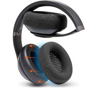 HRYU-Sweatz Studio Pro - Housses Protectrices En Silicone Brevetées Pour Coussinets Beats Studio Pro Fabriquées Par Wicked Cushions Résistantes À La Sueur Et Faciles À Laver Noir