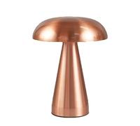 Hryx Lampe Champignon,Lumière Champignon Doré,Lampe De Table Rechargeable pour Bureau De Chambre À Coucher,veilleuse À Gradation Tactile avec Fonction De Lampe De Bureau,Brass
