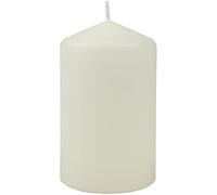 HS Candle Bougies en cire ivoire Ø 6 cm x 10 cm - Bougie dans de nombreuses couleurs, longue durée de combustion - Fabriqué en UE - Bougies en bloc - Cire