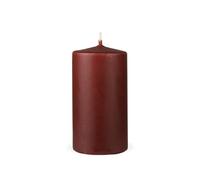 HS Candle Bougies en pilier "Marron", taille Ø7 x 12 cm, bougies en cire à longue durée de vie jusqu'à 35 heures, non parfumées, nombreux coloris/tailles