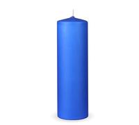 HS Candle Bougies piliers « Bleu foncé », taille Ø7 x 20 cm, bougies en cire longue durée de combustion jusqu'à 65 h - bougies cylindriques non parfumées - nombreuses couleurs/tailles