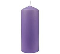 HS Candle Bougies piliers, diamètre : 8 cm x 20 cm, longue durée de combustion, fabriquées en UE, violettes