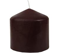 HS Candle Bougies piliers, diamètre : 8 cm x 8 cm, jaunes, longue durée de combustion, fabriquées dans l'Union Européenne, jaunes