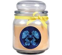 HS Candle Gemini Bougie parfumée à la vanille dans un pot à bonbons (Gémeaux) - Plusieurs motifs au choix - 500 g - Durée de combustion jusqu'à 70 heures