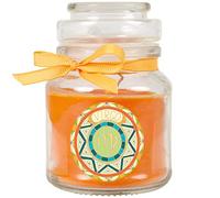 HS Candle « Signe du zodiaque » Bougie parfumée au melon au miel dans un pot à bonbons (Vierge) - De nombreux motifs au choix, 120 g - Durée de combustion jusqu'à 30 heures - Vierge