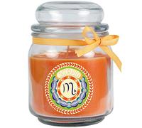 HS Candle « Signe du zodiaque » Bougie parfumée melon au miel dans un pot à bonbons (scorpion) - Nombreux motifs au choix - 300 g - Durée de combustion jusqu'à 70 heures - Scorpion