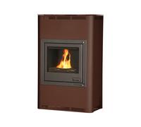 HS FLAMINGO poêle à bois AQUAFLAM 25 avec échangeur de chaleur régulation de base brun-velours