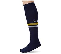 HS S13 Chaussettes de Football Unisexe, Unisexe Enfants, HAS13CZ9993-1, Blu Navy/Bianco/Giallo, 1