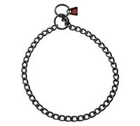 HS SPRENGER Collier Court Eslabon 2.5 mm x 45 cm INOX Negro pour Petit Animal
