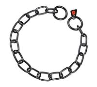 HS SPRENGER Collier Court Lien Noir en Acier Inoxydable