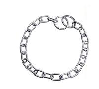 Collier sanitaire pour chien, étrangleur, chromés - Qualité Pro HS Collier sanitaire. étrangleur - Qualité Pro HS | Longueur total : 55 cm | Ouverture maxi : Collier sanitaire. étrangleur - Qualité Pr