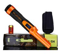 Hs10 Détecteur de métaux avec écran LCD entièrement étanche (trois modes) 360 ° avec étui de ceinture pour adultes et enfants Orange