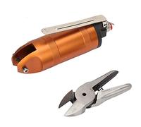 HS30 Air Scissors Pneumatic Nipper Tool Heavy Duty Cutting Pliers for Soft or Hard Plastic 10mm 6.5mm Electrician Auto Repair Alloy Steel Aviation Aluminum Body (HS30-F7P)
