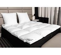 HS72 Matelas Coussin Matelas Coussin pour surmatelas 160 x 200 cm env. 4800 Taille Duvet - Plumes 100% naturel