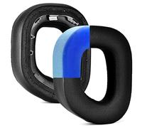 HS80 RGB Coussinets d'oreille de rechange de qualité supérieure compatibles avec les casques sans fil Corsair HS80 RVB, mousse antibruit haute densité, épaisseur supplémentaire (gel rafraîchissant