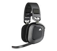 Corsair Casque Gaming HS80 Wireless, Dolby Atmos, sans-fil 18 m, 20 h, micro omni, PS5/PS4, Carbone