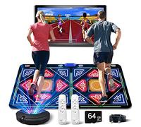 HSAHL Tapis de Danse électronique avec caméra, Carte mémoire de 64 Go, Comprend 1030 Jeux, 81 vidéos Musicales et 700 chansons, Un Cadeau Luxueux pour garçons ou Filles, adapté aux téléviseurs