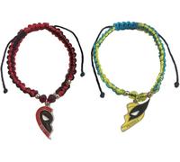 HSAJS 1 Paire Boucles D'oreilles Cœur Divisé Amitié Masque Héros Pendantes Bijoux Femme Argenté Émail Coloré