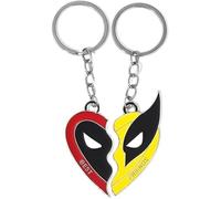 HSAJS 1 Paire Boucles D'oreilles Cœur Divisé Amitié Masque Héros Pendantes Bijoux Femme Argenté Émail Coloré