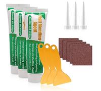 HSAJS Enduit de Rebouchage Élastique,Crème Réparatrice Murale Wall,pour La Réparation des Fissures et des Wall Mending Agent Repair Cream avec Grattoir et Buse Pointue pour Fissures Trous (300G)