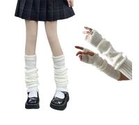 HSAJS Mitaines Longues Gants Esthétiques Style Grunge Y2K Chauffe Bras Longs Gants Longs Mitaine Chaude Accessoires Mode pour Femme