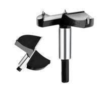hsawbit Forstner 90 mm - Mèche à charnière avec pointe en carbure pour charnières de placard de cuisine, scie cloche à bois dur pour le travail du bois