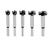 hsawbit Lot de 5 forets Forstner de 15/20/25/30/35 mm à pointe en carbure pour charnières de placard de cuisine, scie-cloche à bois dur pour le travail du bois