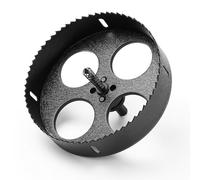 HSAWBIT Scie-cloche HSS bimétallique 200 mm, M42 à coupe rapide, profondeur de coupe de 45 mm, avec tige SDS Plus, pour tôle, bois, plastique, matériaux divers
