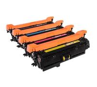 HSCJMEHT Cartouches de Toner CE250A CE251A CE252A CE253A, 4 pièces, Compatible avec 504A CP3520 CP3525 CP3525n CP3525dn CP3525x CM3530