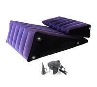 HSDwerwh Canapé gonflable BDSM, coussin lombaire multifonctionnel SM avec menottes, menottes et pompe, mobilier sexuel for couples