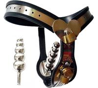 HSDwerwh Ceinture de chasteté féminine Invisible SM, avec Bouchon Vaginal et Plug Anal, Cage de chasteté de Bondage BDSM for Jouets sexuels de fête for Femmes(Waist 88~96cm)