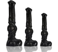 HSDwerwh Gode en Silicone en Forme De Cheval, Gode en Forme De Monstre avec Ventouse, Jouet Sexuel en Forme d'animal, Adapté Aux Hommes Et Aux Femmes(Size:L)