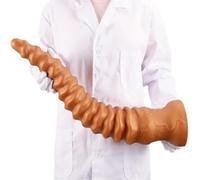 HSDwerwh Gode Fileté Extra-Long, Ventouse, Jouet De Masturbation en Silicone pour Hommes Et Femmes(Size:S)