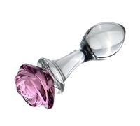 HSDwerwh Perles anales en verre cristal avec base en, ensemble de 3 pièces, gode en verre, dilatateur anal, jouet sexuel de masturbation for hommes et femmes