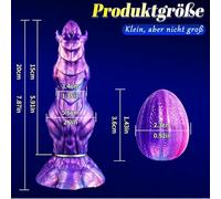 HSDwerwh Sangle De Gode Gonflable avec 4 œufs en Silicone, Grande Sangle De Gode avec Ventouse, Vagin Féminin/mâle, Jouet Sexuel Extrême