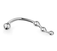HSDwerwh SM 4 Boules Anales en Métal Double Gode Anal Trainer Set G Spot Prostate Gode Anal Jouets for Hommes Femmes(L)