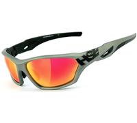 HSE SportEyes 2093 Lunettes de soleil, gris-rouge pour homme
