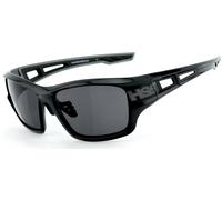 HSE SportEyes 2095 Lunettes de soleil, noir-gris pour homme