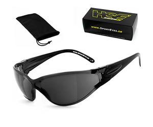 HSE SportEyes® | Anti-buée, coupe-vent, verre de sécurité HLT® en plastique conforme à la norme DIN EN 166 | Lunettes de sport, lunettes de vélo, lunettes de soleil | Lunettes : 231